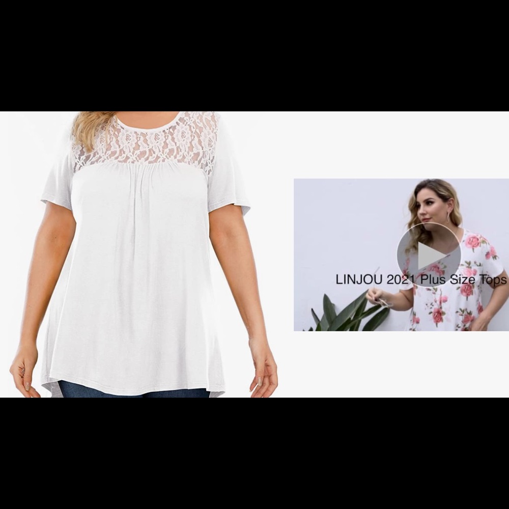 White lace shirt
